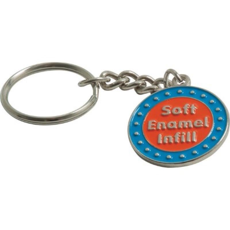 Image of Stamped Iron Soft Enamel Keychain (40mm)