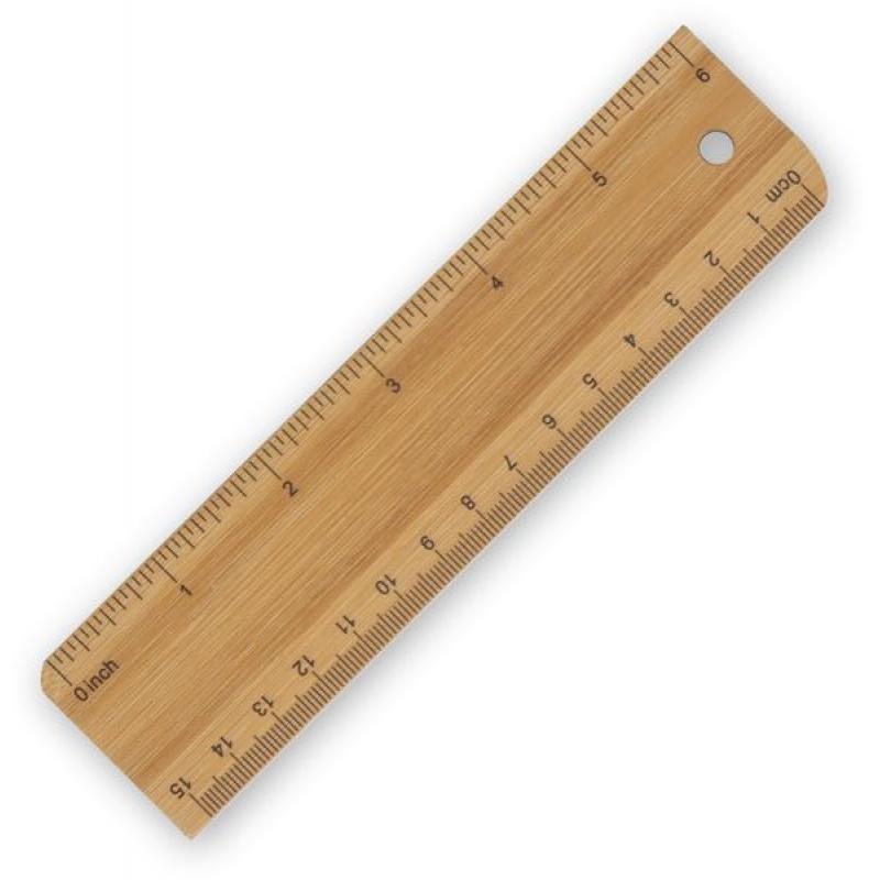 Image of Bamboo Ruler 15cm/6inch